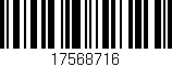 Código de barras (EAN, GTIN, SKU, ISBN): '17568716'