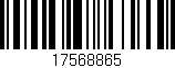 Código de barras (EAN, GTIN, SKU, ISBN): '17568865'