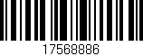Código de barras (EAN, GTIN, SKU, ISBN): '17568886'