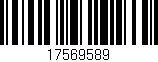 Código de barras (EAN, GTIN, SKU, ISBN): '17569589'