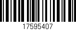Código de barras (EAN, GTIN, SKU, ISBN): '17595407'