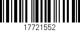 Código de barras (EAN, GTIN, SKU, ISBN): '17721552'
