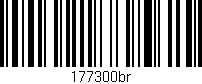 Código de barras (EAN, GTIN, SKU, ISBN): '177300br'