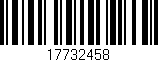 Código de barras (EAN, GTIN, SKU, ISBN): '17732458'