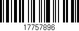 Código de barras (EAN, GTIN, SKU, ISBN): '17757896'