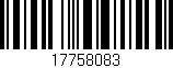 Código de barras (EAN, GTIN, SKU, ISBN): '17758083'