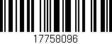 Código de barras (EAN, GTIN, SKU, ISBN): '17758096'