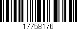 Código de barras (EAN, GTIN, SKU, ISBN): '17758176'