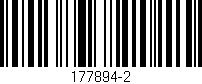 Código de barras (EAN, GTIN, SKU, ISBN): '177894-2'
