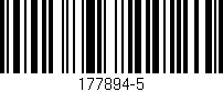 Código de barras (EAN, GTIN, SKU, ISBN): '177894-5'