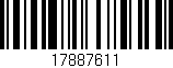 Código de barras (EAN, GTIN, SKU, ISBN): '17887611'