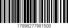 Código de barras (EAN, GTIN, SKU, ISBN): '17898277981500'