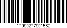 Código de barras (EAN, GTIN, SKU, ISBN): '17898277981562'