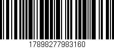Código de barras (EAN, GTIN, SKU, ISBN): '17898277983160'