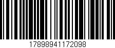Código de barras (EAN, GTIN, SKU, ISBN): '17898941172098'