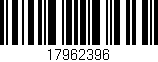 Código de barras (EAN, GTIN, SKU, ISBN): '17962396'