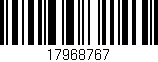 Código de barras (EAN, GTIN, SKU, ISBN): '17968767'