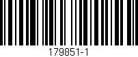 Código de barras (EAN, GTIN, SKU, ISBN): '179851-1'