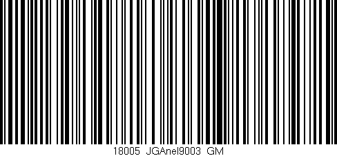 Código de barras (EAN, GTIN, SKU, ISBN): '18005_JGAnel9003_GM'