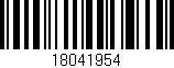Código de barras (EAN, GTIN, SKU, ISBN): '18041954'