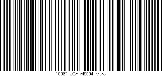 Código de barras (EAN, GTIN, SKU, ISBN): '18067_JGAnel9034_Merc'
