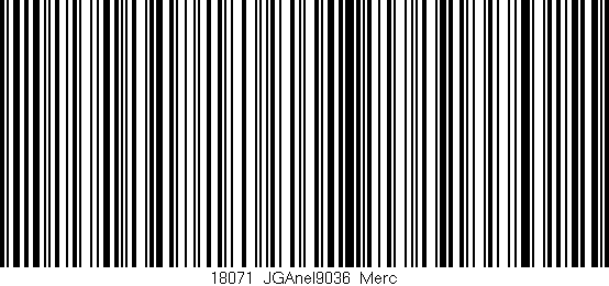 Código de barras (EAN, GTIN, SKU, ISBN): '18071_JGAnel9036_Merc'