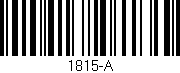 Código de barras (EAN, GTIN, SKU, ISBN): '1815-A'