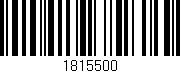 Código de barras (EAN, GTIN, SKU, ISBN): '1815500'