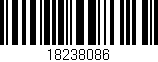 Código de barras (EAN, GTIN, SKU, ISBN): '18238086'