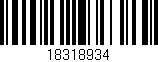 Código de barras (EAN, GTIN, SKU, ISBN): '18318934'