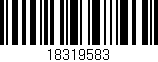 Código de barras (EAN, GTIN, SKU, ISBN): '18319583'