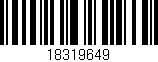 Código de barras (EAN, GTIN, SKU, ISBN): '18319649'