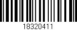 Código de barras (EAN, GTIN, SKU, ISBN): '18320411'