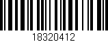 Código de barras (EAN, GTIN, SKU, ISBN): '18320412'