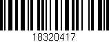 Código de barras (EAN, GTIN, SKU, ISBN): '18320417'