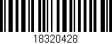 Código de barras (EAN, GTIN, SKU, ISBN): '18320428'