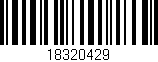 Código de barras (EAN, GTIN, SKU, ISBN): '18320429'