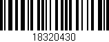 Código de barras (EAN, GTIN, SKU, ISBN): '18320430'