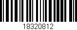 Código de barras (EAN, GTIN, SKU, ISBN): '18320812'