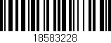Código de barras (EAN, GTIN, SKU, ISBN): '18583228'
