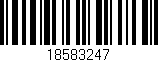 Código de barras (EAN, GTIN, SKU, ISBN): '18583247'