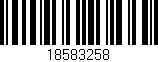 Código de barras (EAN, GTIN, SKU, ISBN): '18583258'