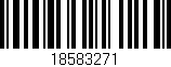 Código de barras (EAN, GTIN, SKU, ISBN): '18583271'