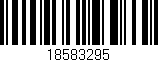 Código de barras (EAN, GTIN, SKU, ISBN): '18583295'