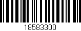 Código de barras (EAN, GTIN, SKU, ISBN): '18583300'