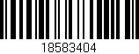 Código de barras (EAN, GTIN, SKU, ISBN): '18583404'