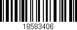 Código de barras (EAN, GTIN, SKU, ISBN): '18583406'