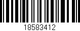 Código de barras (EAN, GTIN, SKU, ISBN): '18583412'
