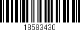Código de barras (EAN, GTIN, SKU, ISBN): '18583430'