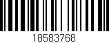 Código de barras (EAN, GTIN, SKU, ISBN): '18583768'
